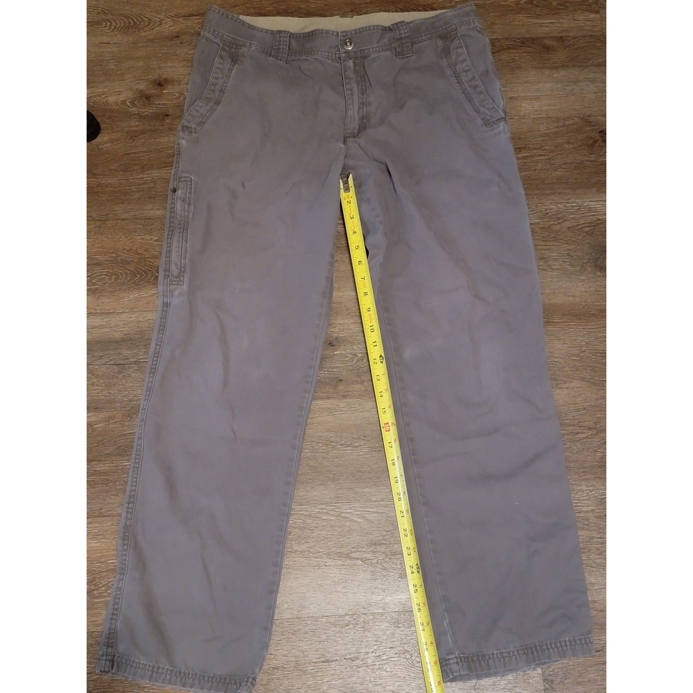 Columbia Omni-Shield ROC‎ Pants Mens 36x32 Grey Zip Pocket Canvas Utility